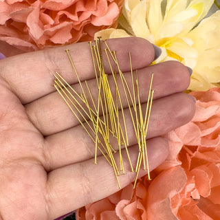 22ga 1.5in Gold Plt Head Pins
