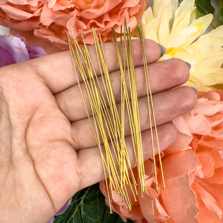 22ga 3in Gold Plt Head Pins