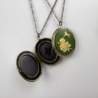 Oval Locket Necklace - Multiple Designs
