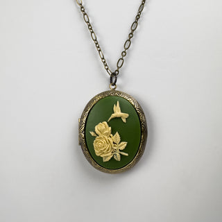 Oval Locket Necklace - Multiple Designs