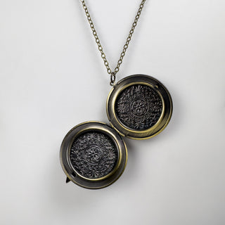 Round Locket Necklace - Multiple Designs
