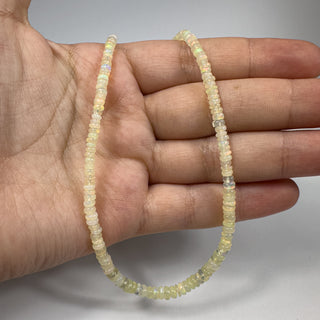 Ethiopian Opal 3-4mm Rondelle 15-16in Strand