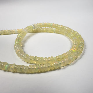 Ethiopian Opal 3-4mm Rondelle 15-16in Strand