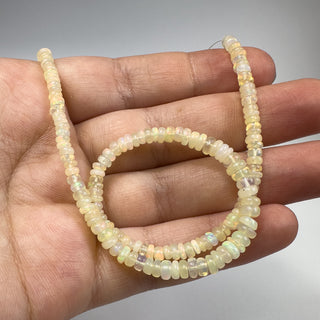 Ethiopian Opal 3-4mm Rondelle 15-16in Strand