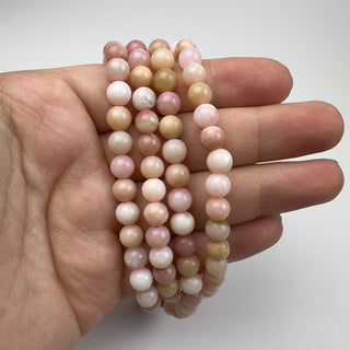 Pink Opal 6.5mm Round 15in Strand