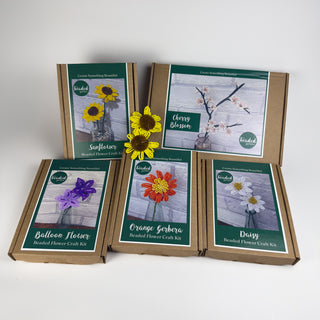 Beaded Flower Craft Kit - Multiple Designs