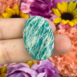 Peruvian Amazonite 20x31mm Oval Cabachon