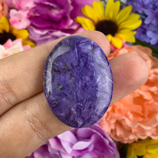 Charoite 23x31mm Oval Cabachon