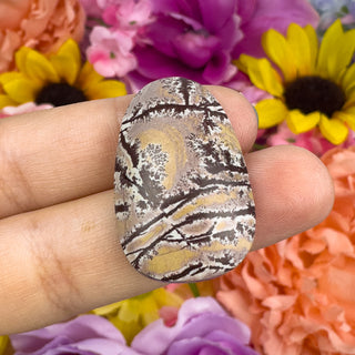 Dendritic Jasper 20.5x32.5mm Freeform Cabachon