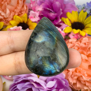 Labradorite 30x43.5mm Teardrop Cabachon