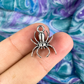 Spider Charm - Silver