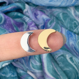 11.8mmx5mm Crescent Moon Pendant - Multiple Colors