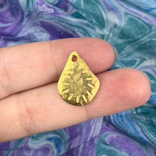 Boho Pear Shaped Charm - Gold