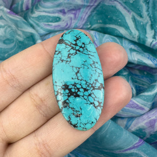 Hubei Turquoise 21x42mm Oval Cabochon