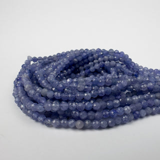 Tanzanite 3mm Round Faceted 15.5in Strand