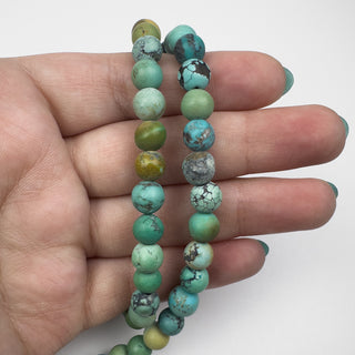 Turquoise 6.75-8mm Variated Round 16.5in Strand