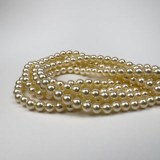 Glass Pearl Light Gold - 6mm