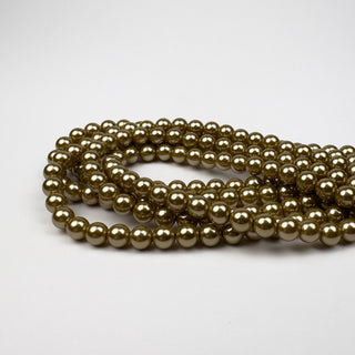Glass Pearl Dark Gold - 6mm