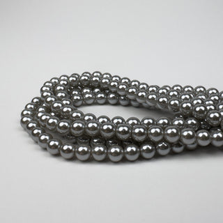 Glass Pearl Silver - 6mm