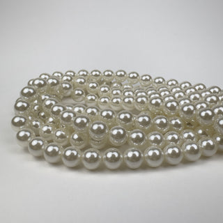 Glass Pearl Natural White - 8mm