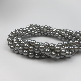 Glass Pearl Silver - 8mm