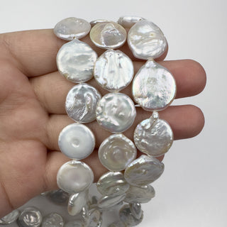 Fresh Water Pearl 16mm Coins 14in Strand