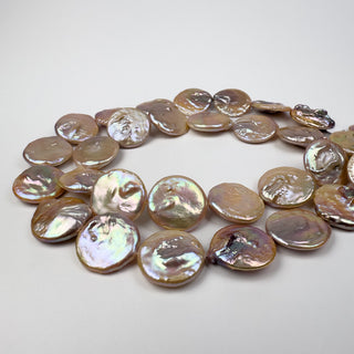 Fresh Water Pearl 18-20mm Coins 14in Strand
