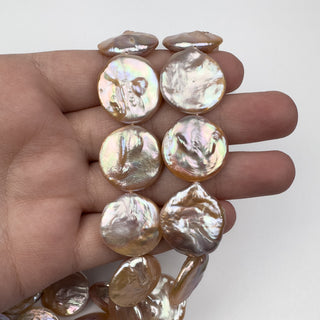 Fresh Water Pearl 18-20mm Coins 14in Strand