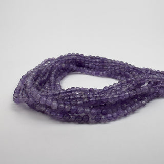 Amethyst 2.5mm Round Faceted 15in Strand