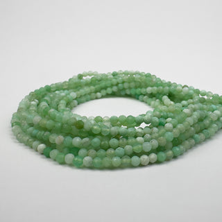 Chrysoprase 2.5mm Round Faceted 15in Strand