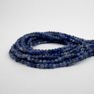 Sodalite 2.5mm Round Faceted 15in Strand