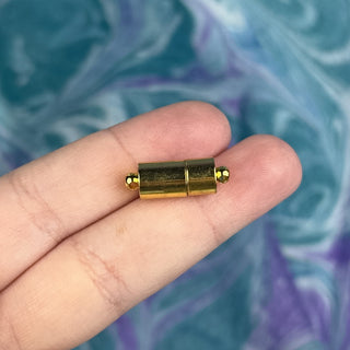 7x17mm Magnetic Barrel Clasp - Gold