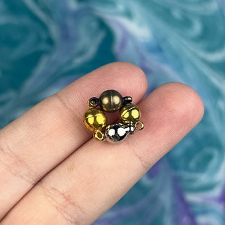 6mm Round Magnetic Clasp - Multiple Colors