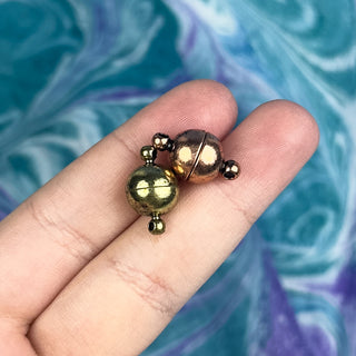 10mm Round Magnetic Clasp - Multiple Colors