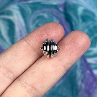 11mm Hypoallergenic Magnetic Clasp - Silver
