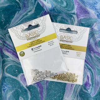 2x2mm Crimp Tube - 100 Pack - Multiple Colors