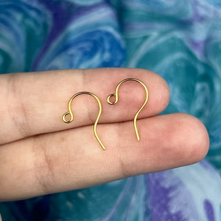 22ga Loop French Ear Wire - 4 Pack - Gold