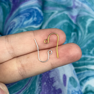 22ga Loop French Ear Wire - 4 Pack - Multiple Colors