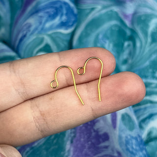 22ga Loop French Ear Wire - 4 Pack - Gold