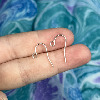 22ga Loop French Ear Wire - 4 Pack - Silver