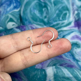22ga Coil French Ear Wire - 4 Pack - Silver