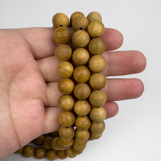 10.5mm Sandalwood Round 15.5in Strand
