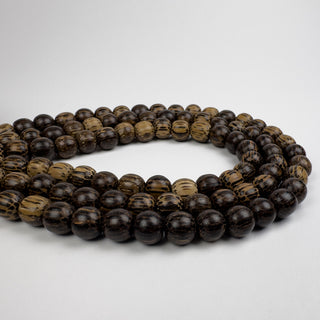 11.5mm Palmwood (Dark) Round 15.5in Strand