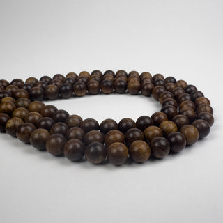 8mm Black Rosewood Round 15.5in Strand