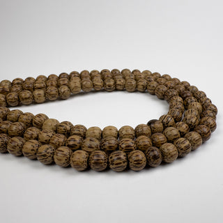 9mm Palmwood (Light) Round 15.5in Strand