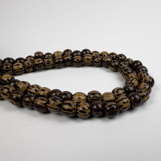 8.5mm Palmwood (Dark) Round 15.5in Strand