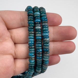 Apatite 2x6mm Rondelle 15.5in Strand