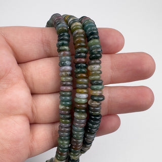 Jasper Fancy 2x6mm Rondelle 15.5in Strand