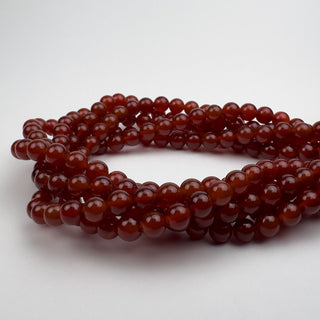 Carnelian 6.5mm Round 15in Strand
