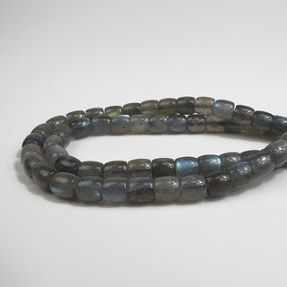 Labradorite 6.5mm Barrel Bead 15.5in Strand